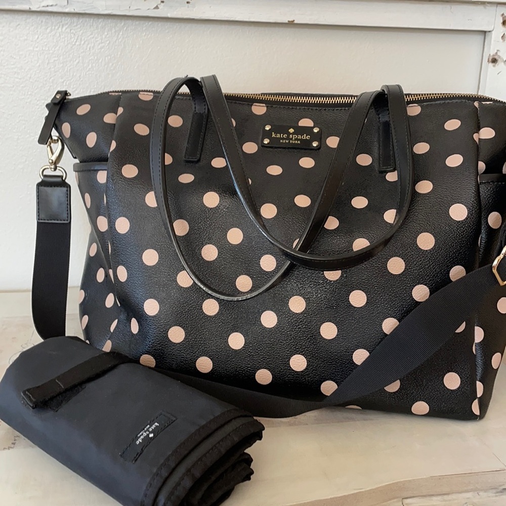 Kate spade polka dot tote bag